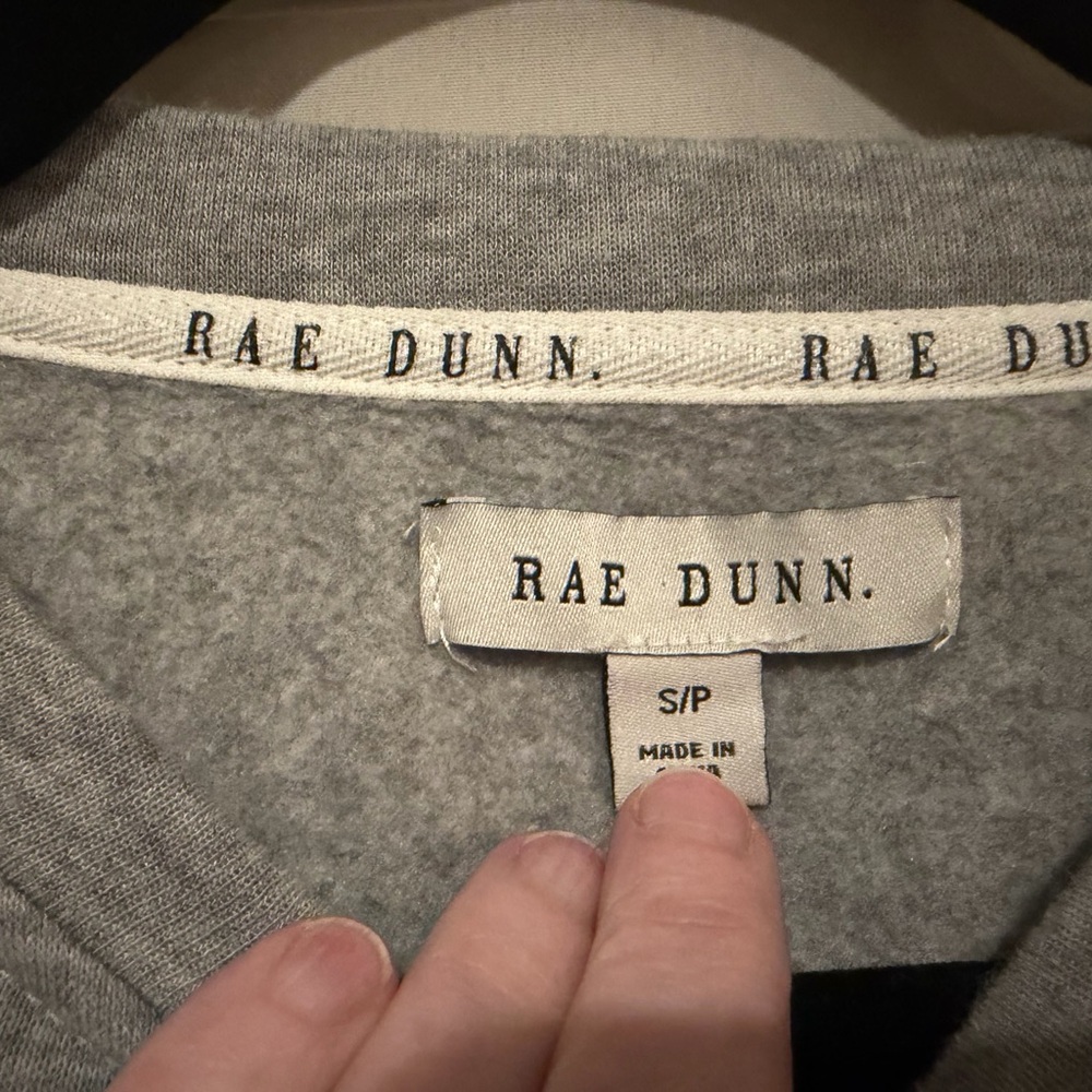 Rae Dunn “Wine Down.” Cropped Sweatshirt - Picture 2 of 2